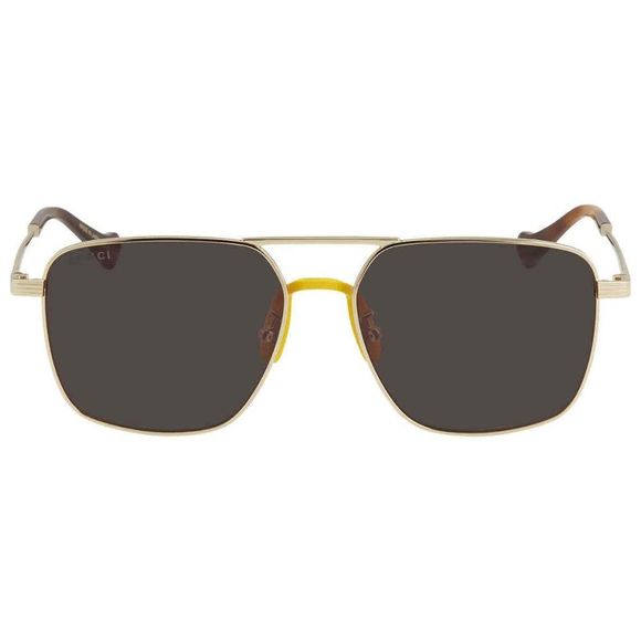 NEW Gucci Brown and Gold Square Men's Sunglasses - Picture 2 of 4